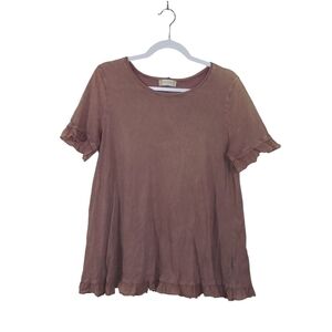 Altar'd State Ladies Short Sleeve Top- size L